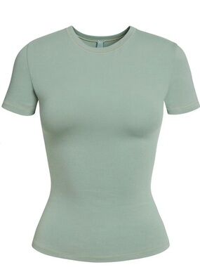 SKIMS Sage Green Short Sleeve Tee